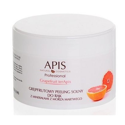 APIS Grapefruit terApis - grejpfrutowy peeling solny do rąk z minerałami z Morza Martwego, usuwający zrogowaciałą warstwę skóry