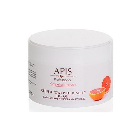 APIS Grapefruit terApis - grejpfrutowy peeling solny do rąk z minerałami z Morza Martwego, usuwający zrogowaciałą warstwę skóry
