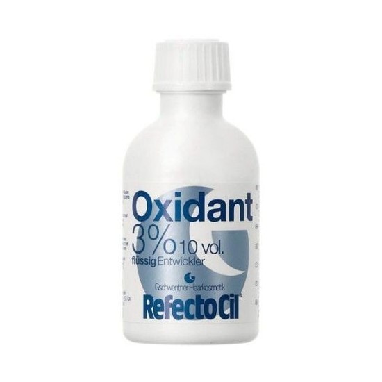 Oxidant 3% to profesjonalny płyn stabilizujący odpowiadający wodzie utlenionej do henny marki RefectoCil