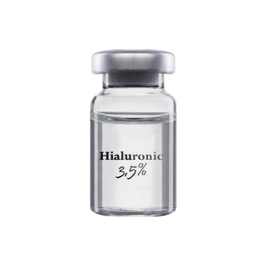 Innovapharm Hialuronic 3,5% to ampułka z kwasem hialuronowym zapewniającym właściwą sprężystość tkanek do zabiegów mezoterapii