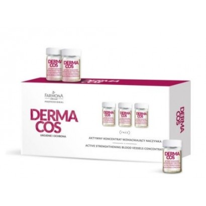 Farmona Professional Derma Cos to ampułki wzmacniające naczynka do sonoforezy dla cery wrażliej i naczynkowej o dobrych opiniach