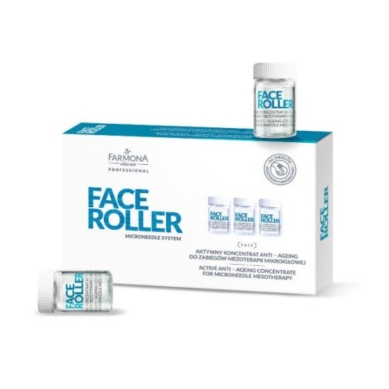 Farmona Face Roller to ampułki przeciwzmarszczkowe zapewniające efekt anti aging do zabiegów mezoterapii na twarz