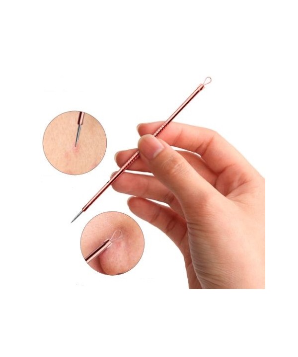 Wymagające zmiany skórne należy przekłuć stosująć specjalną końcówkę ze szpikulcem