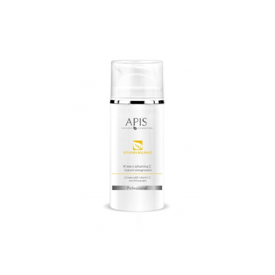 APIS Vitamin Balance krem z witaminą C i białymi winogronami dla cery wrażliwej i naczynkowej przywracający elastyczność i blask