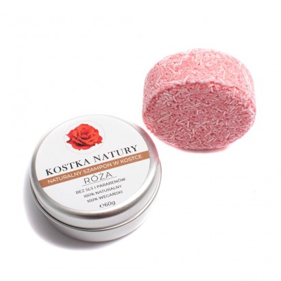 Różany szampon składa się ze składników pochodzenia naturalnego