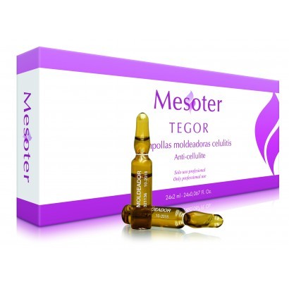 Ampułki anti-cellulite marki Tegoder do zabiegu mezoterapii igłowej na cellulit o właściwościach lipolitycznych