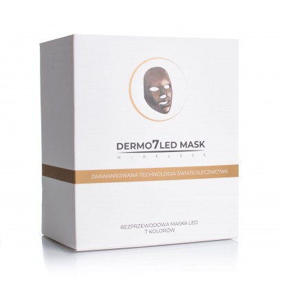 Maska Ledowa Bezprzewodowa DERMO 7 LED MASK