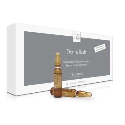 Ampułka Tegoder Dermaflash z wysoko skoncentrowanym serum rozświetlającym i wygładzającym zmarszczki