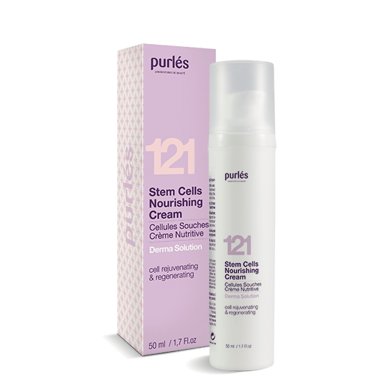 Purles Stem Cells Nourishing Cream to krem z kompleksem PhytoCellTec™ MD, który sprzyja spłyceniu zmarszczek i bruzd