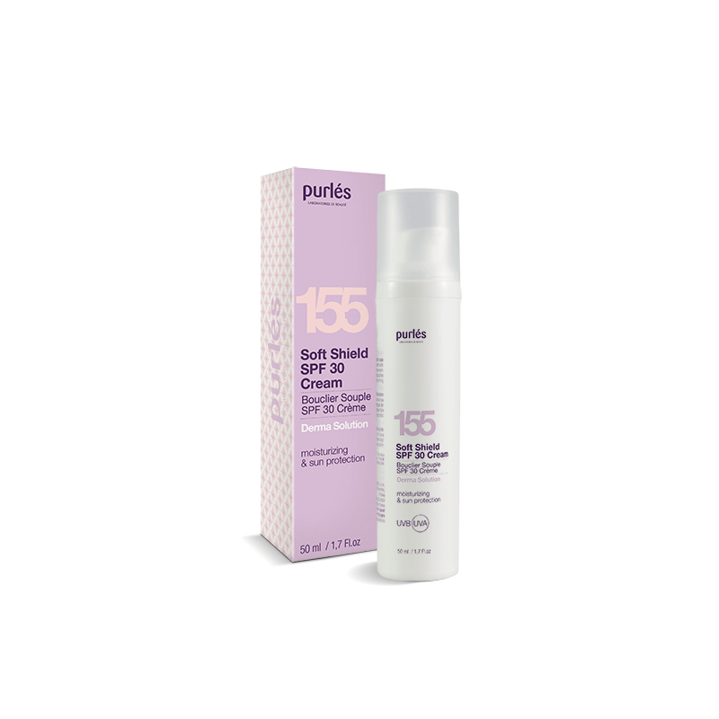 Purles Soft Shield SPF30 Cream to lekki krem odpowiadający za komfortową ochronę każdego rodzaju skóry