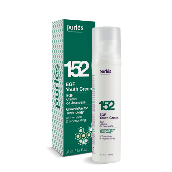 Purles EGF Youth Cream 152 to aksamitny krem wyróżniający się silnym i długotrwałym działaniem nawilżającym