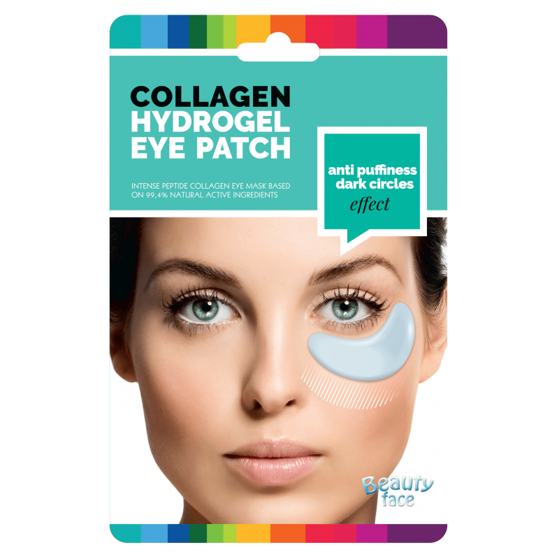Collagen Hydrogel Eye Patch Anti Puffiness Dark Circles Effect to plastry o działaniu silnie wygładzającym