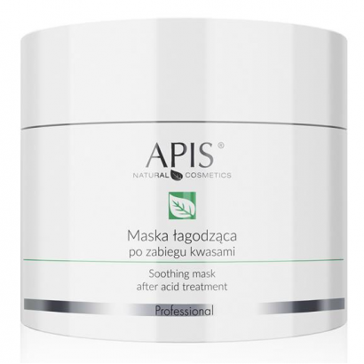 APIS maseczka łagodząca po zabiegu kwasami (glikolowym i AHA) do twarzy o działaniu zmniejszającym zaczerwienienia skóry
