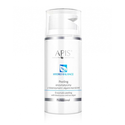 APIS Hydro Balance profesjonalny peeling enzymatyczny z bioenzymami i algami morskimi do oczyszczania skóry twarzy i szyi